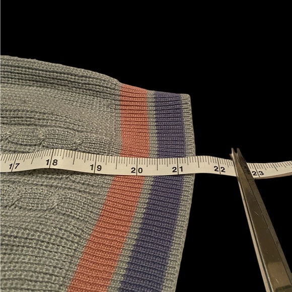 VTG HUK-A-POO Acrylic Knit Sweater Vest Gray Pink Women’s Size L Sleeveless EUC - Picture 6 of 8